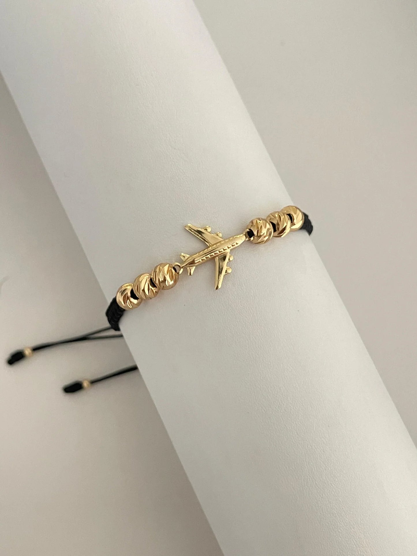 Pulsera Avión Diamantada 6mm