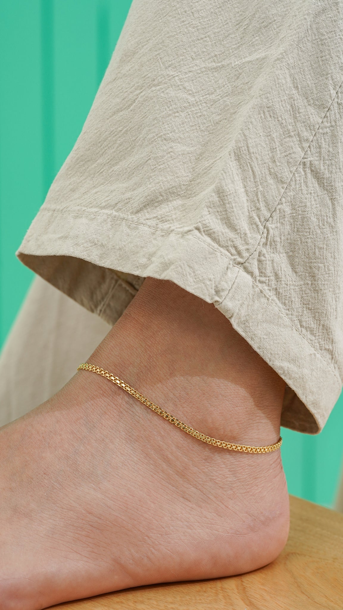 Tobillera Tejido Chino 3mm 24.5 cms