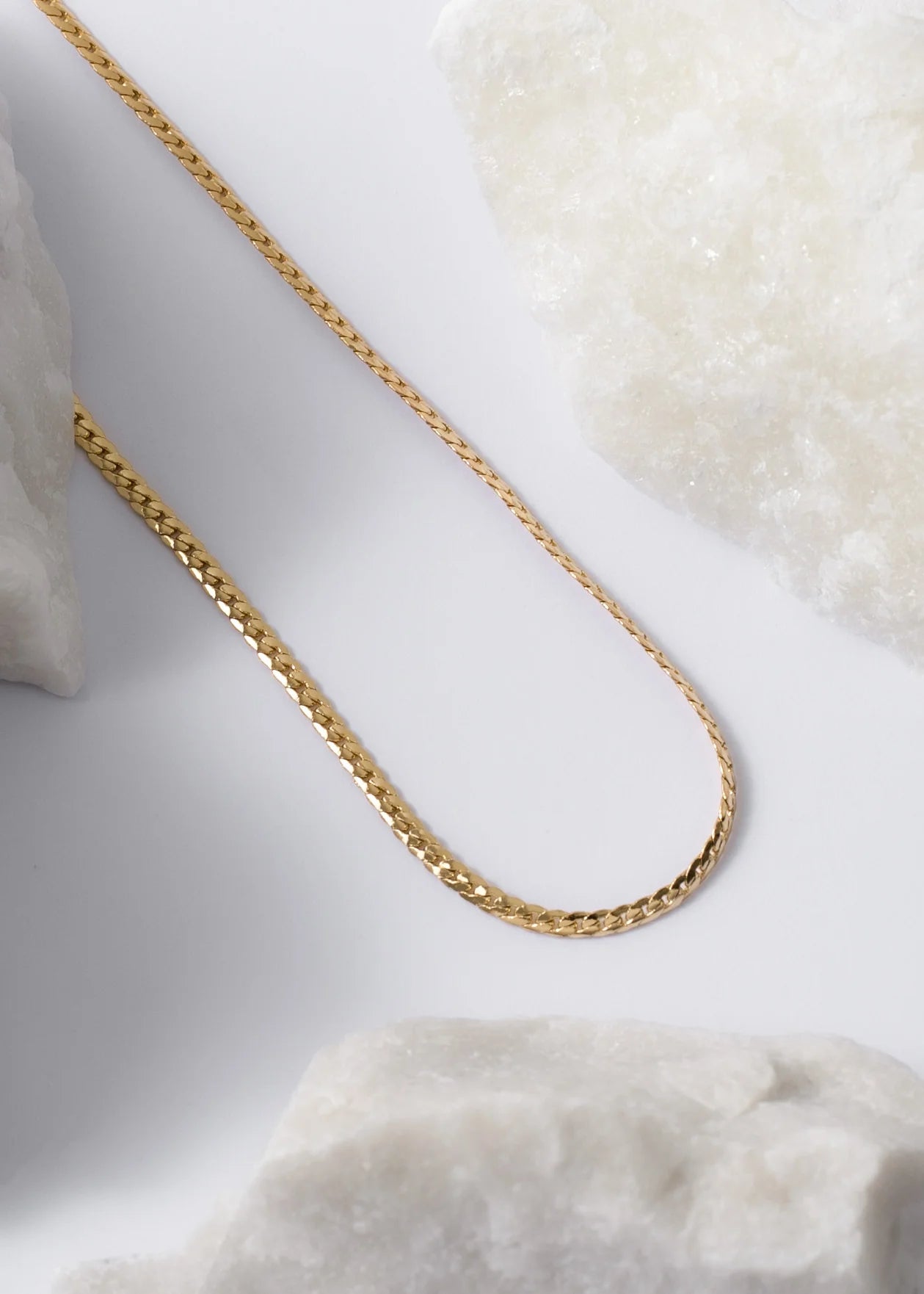 Cadena Serpiente Plana Finita 65cm