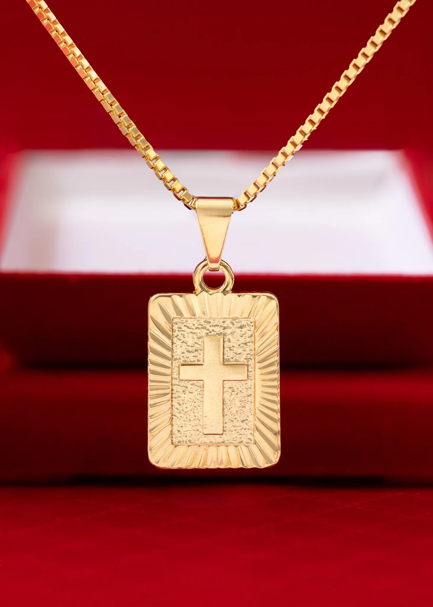 Cadena Veneciana Gruesa 65 Cms + Dije Placa Almighty