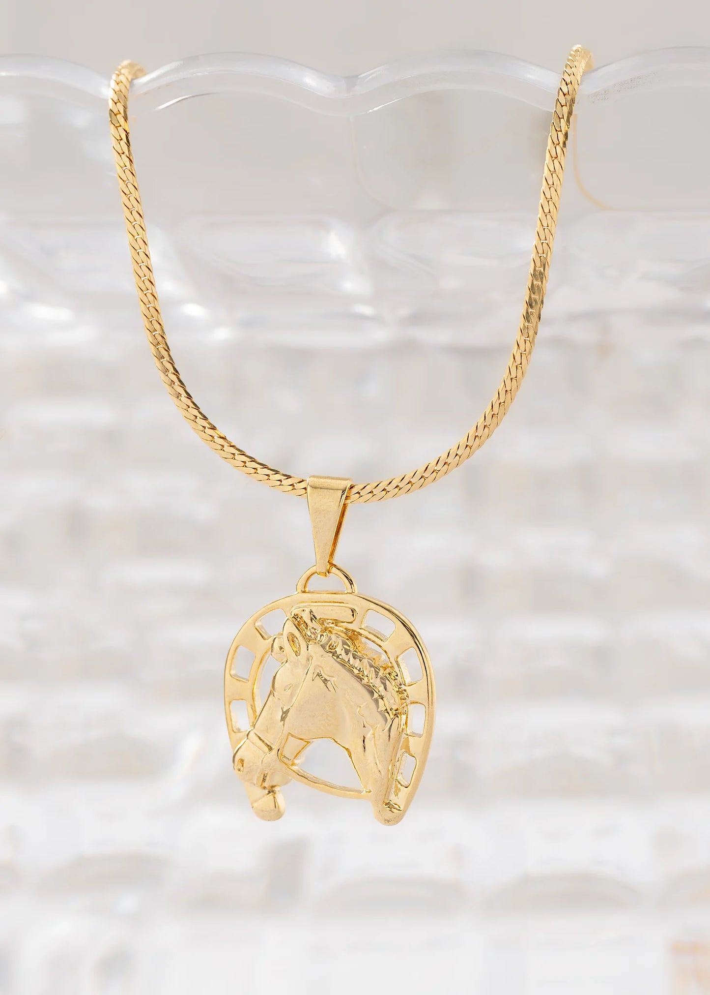 Cadena Serpiente Plana 1 mm 65 Cm + Dije Fortune