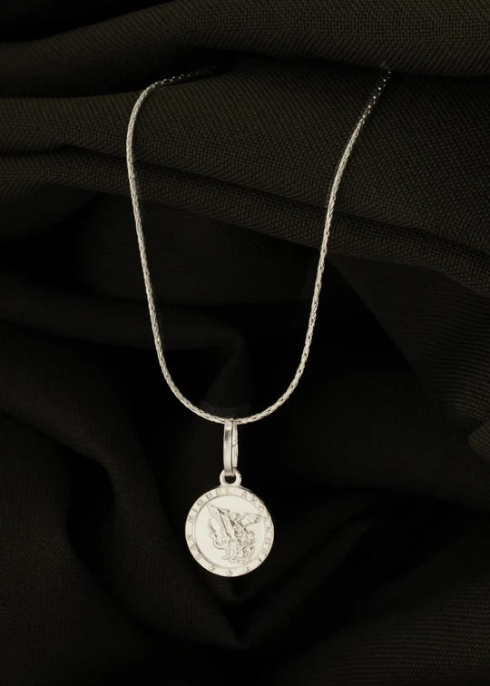 Dije San Miguel Arcangel 1.2 cms Plata Ley 925