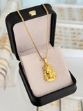 CADENA CHINA IT 2MM 65CMS + DIJE ROSTRO DE CRISTO G