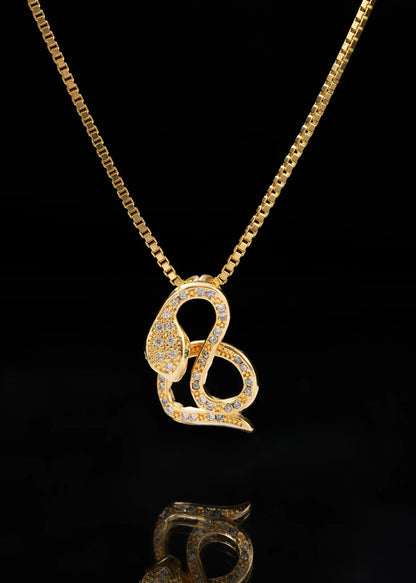 Cadena Veneciana Gruesa 65 Cms + Dije Snake