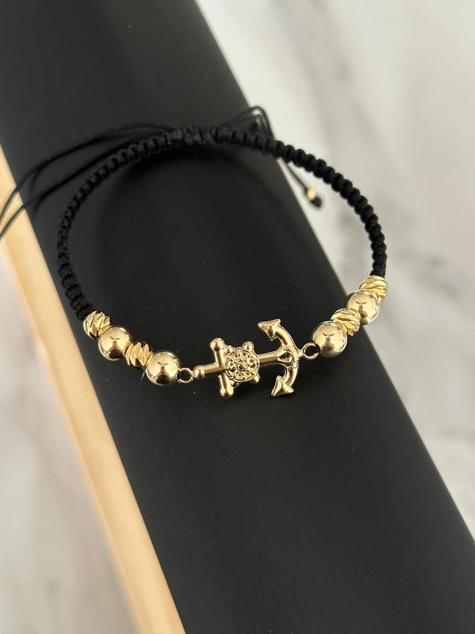 Pulsera ancla grande (balín #6 y #5)