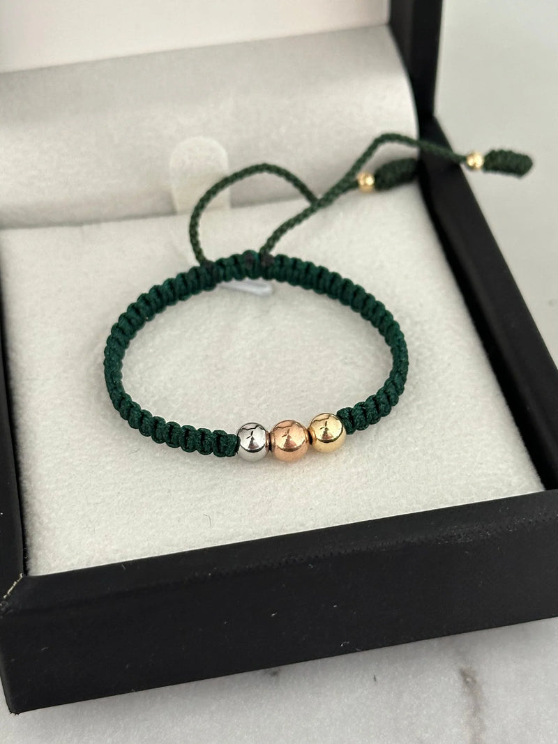 Pulsera de bebé 3 oros 5mm