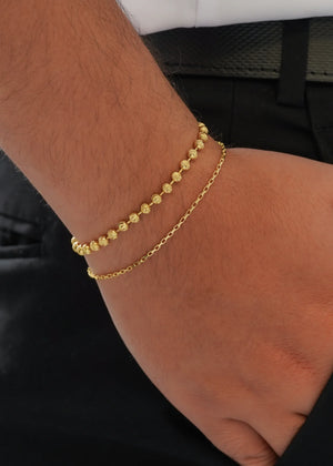 Esclava militar diamantada 4mm 20cm