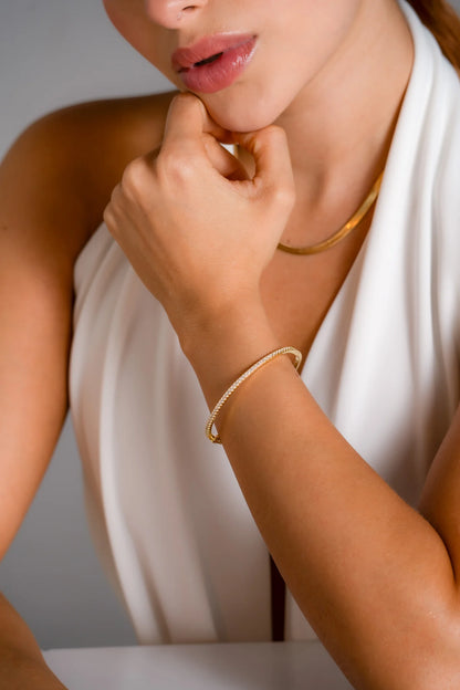 Brazalete slim cristal