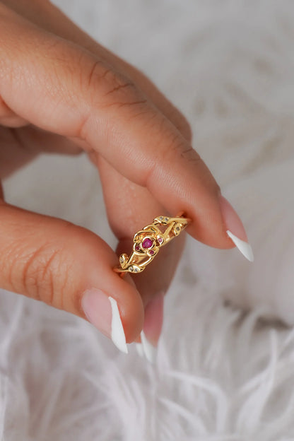 Anillo Rose Crown Ajustable