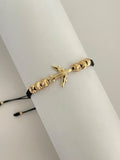Pulsera Avión Diamantada 6mm