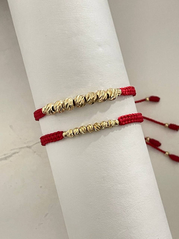 Pulseras para parejas diamantada 6mm y 4mm