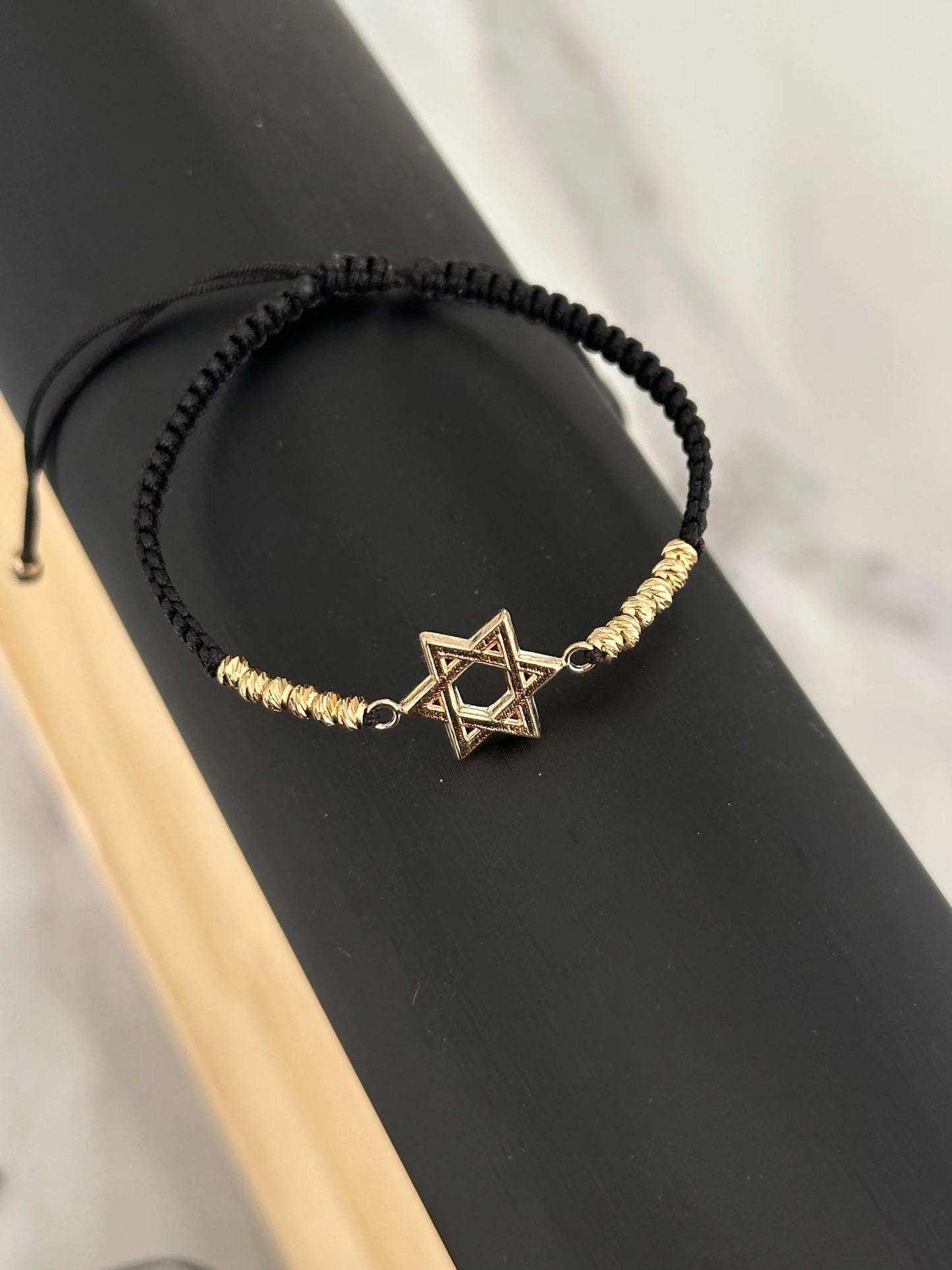 Pulsera estrella de David diamantada 2mm