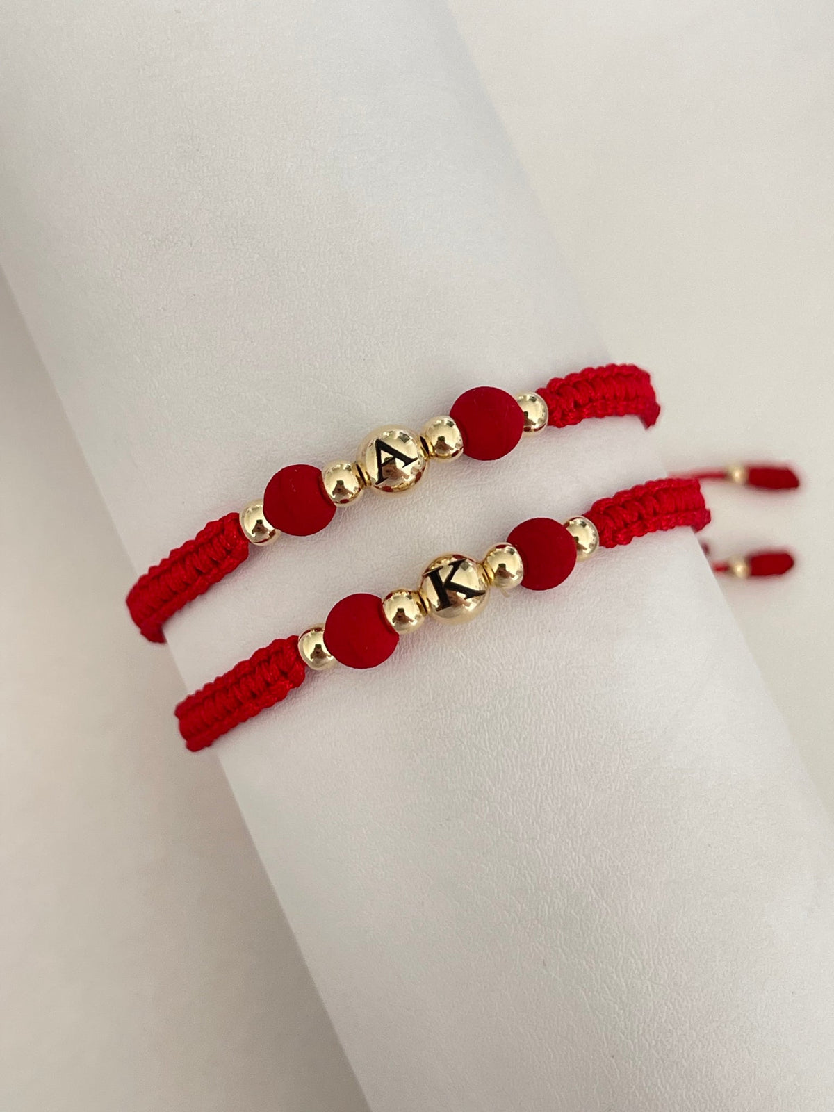 Pulseras pareja inicial con neopreno