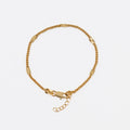 Pulsera Cubana con Destellos 16 Cms + Extensor