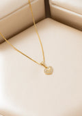 Cadena Veneciana 1.1 mm 45cm + Dije Little Crystal Love