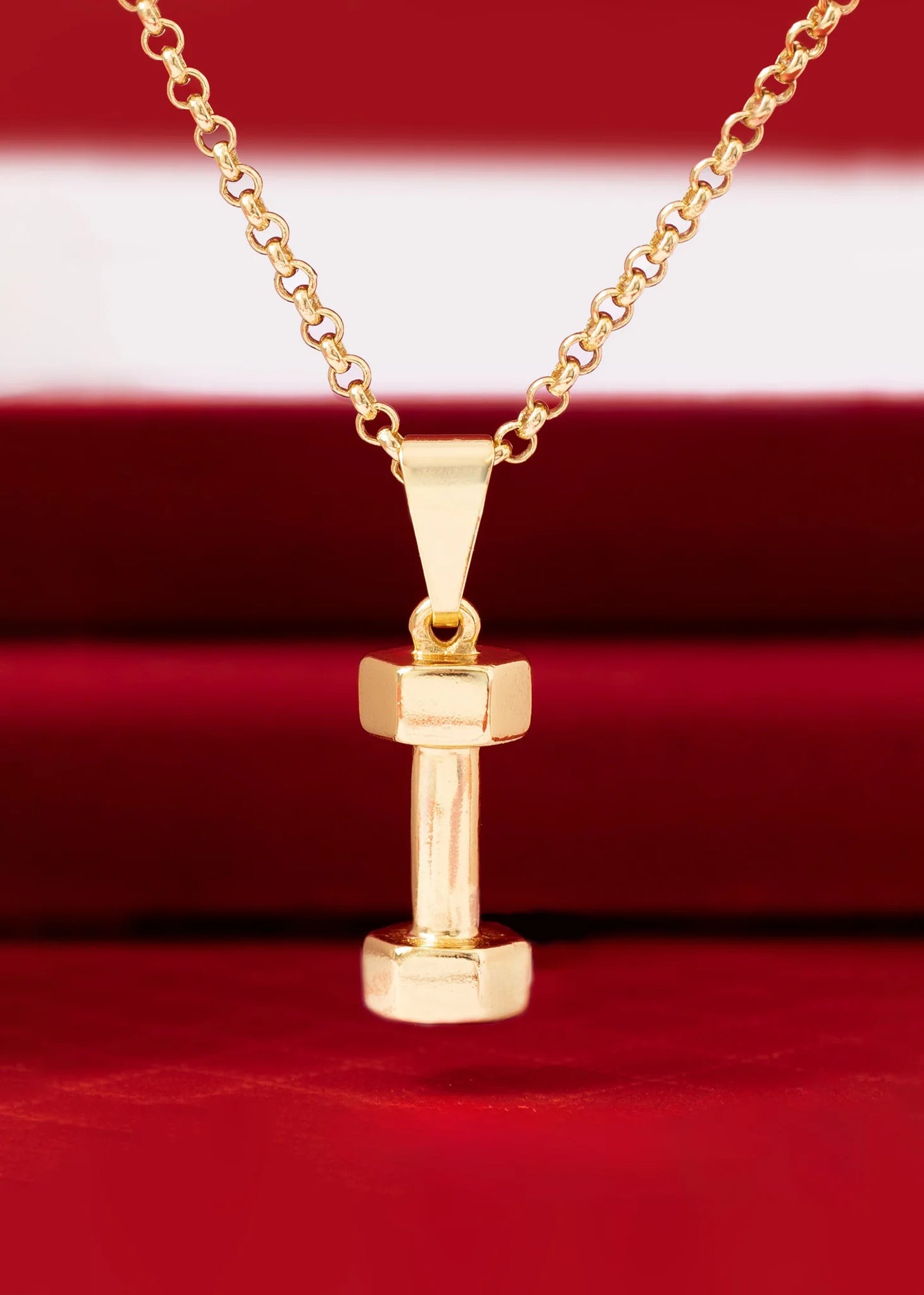 Cadena Aros 2 mm 65 Cm + Dije Mancuerna