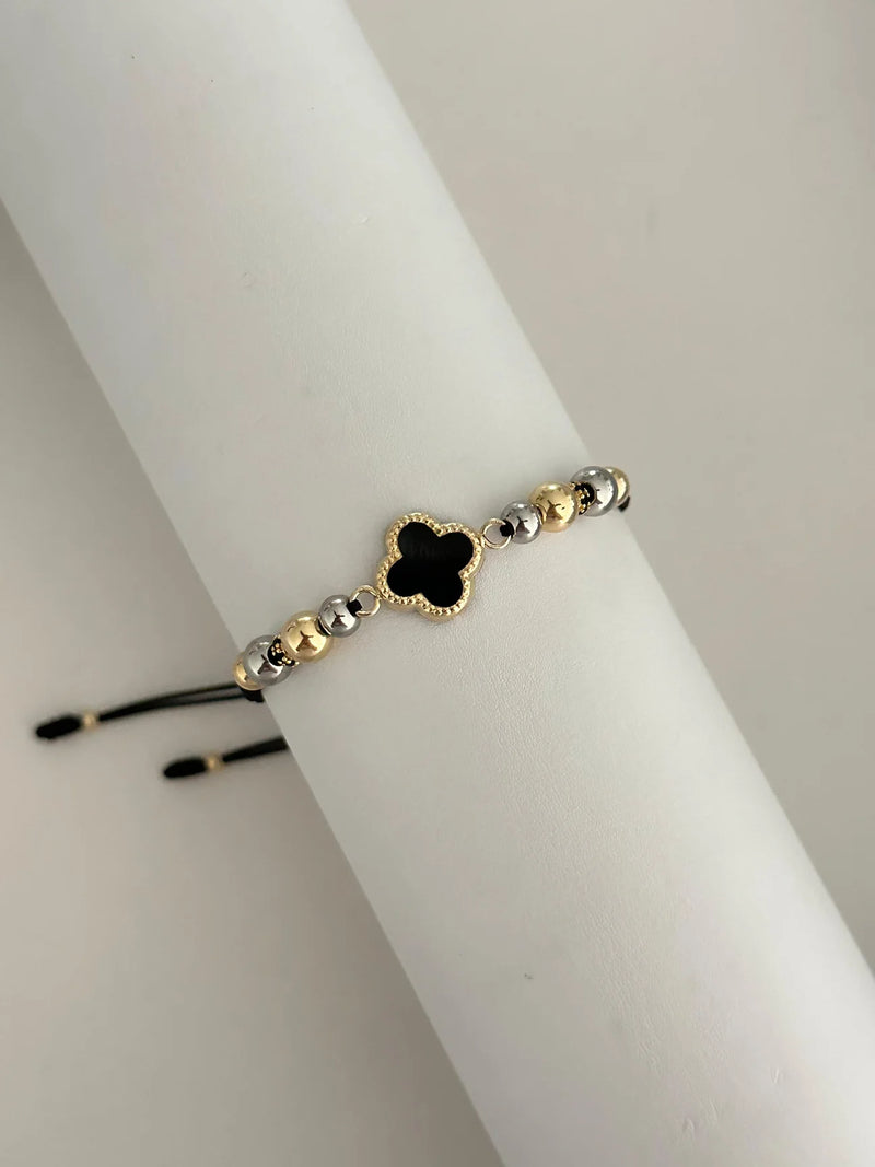 Pulsera Trébol dos oros