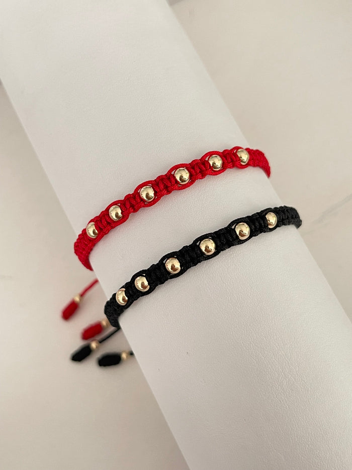 Pulseras parejas 4mm tejida