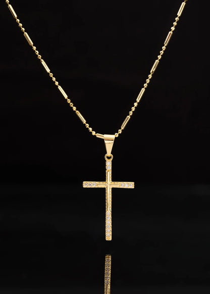 Cadena Canutillo Militar 65 Cm + Dije Cruz Spitze 14