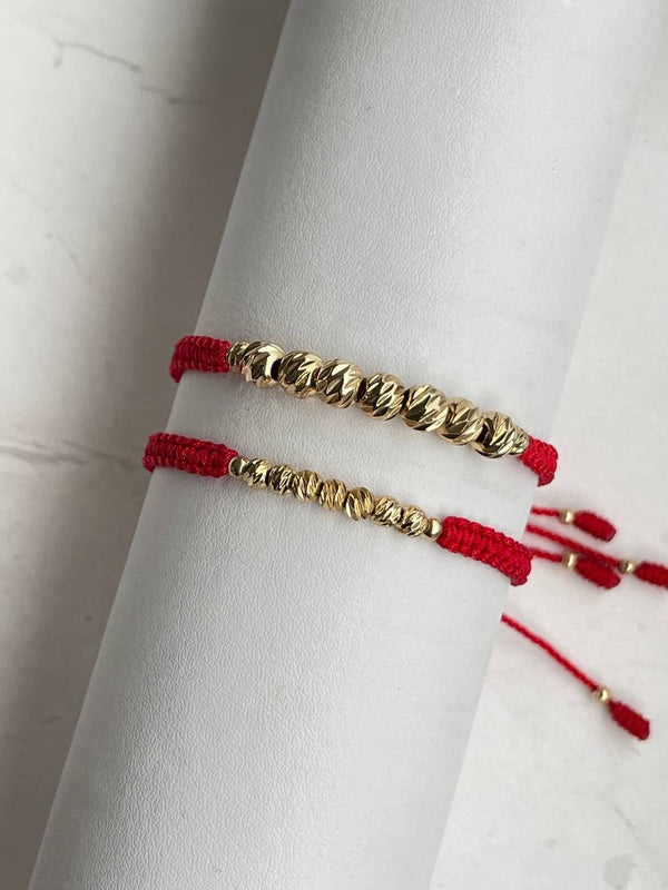 Pulseras para parejas diamantada 6mm y 4mm