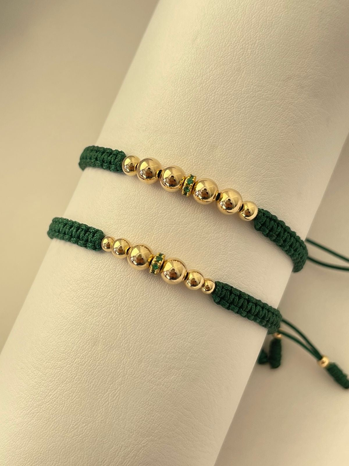 Pulseras pareja circon 5mm y 4mm