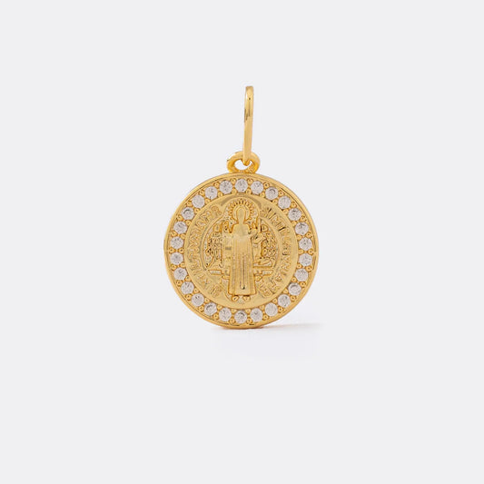 Dije San Benito Red Circonias 1.8cm