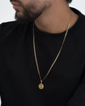 CADENA CUBAN LINK IT 3.1MM 65CM + DIJE SIGNO PESO