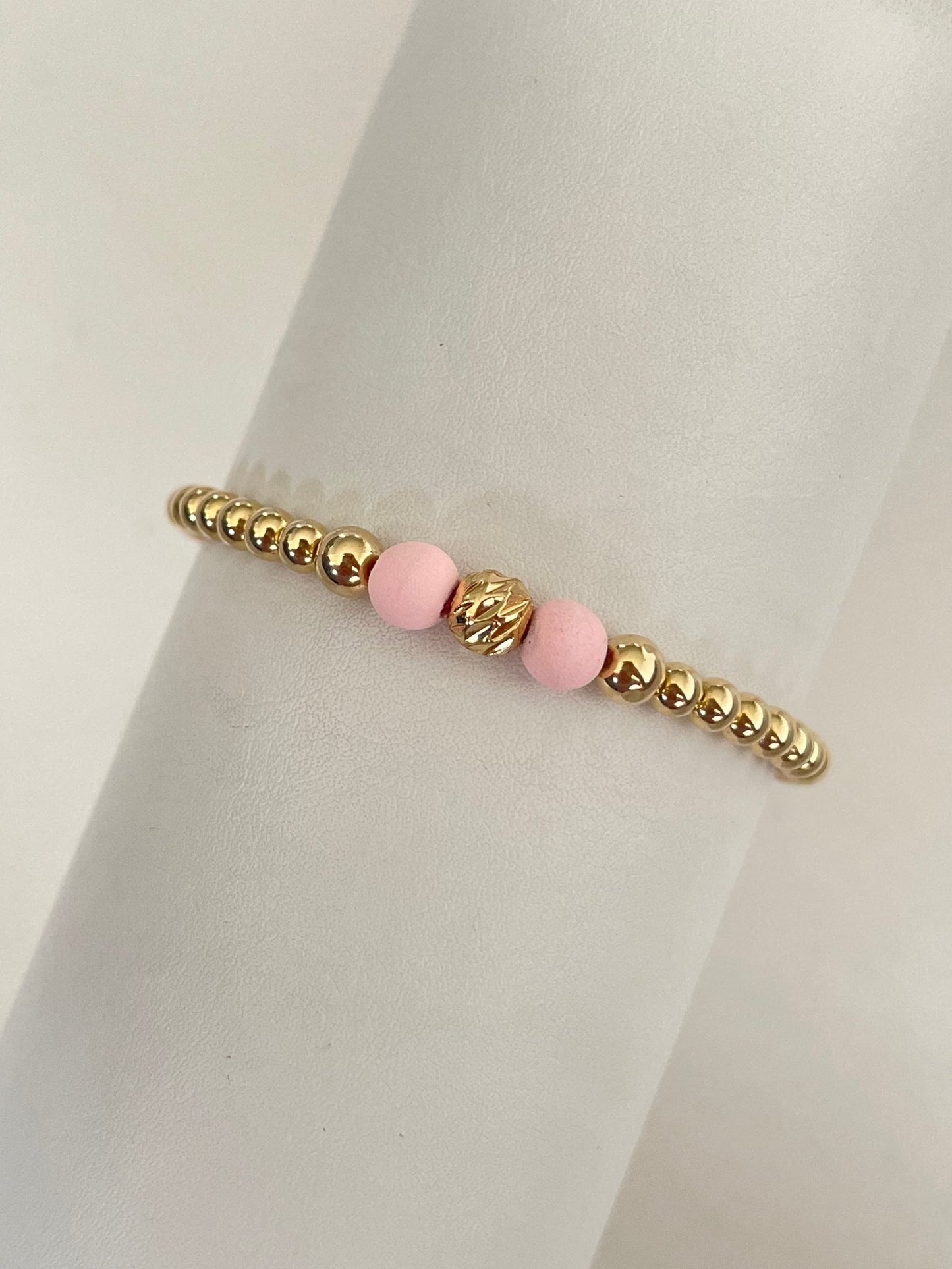 Pulsera diamantada rosada