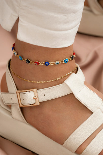 Tobillera Ojo Turco Multicolor 23 cms + Extensor