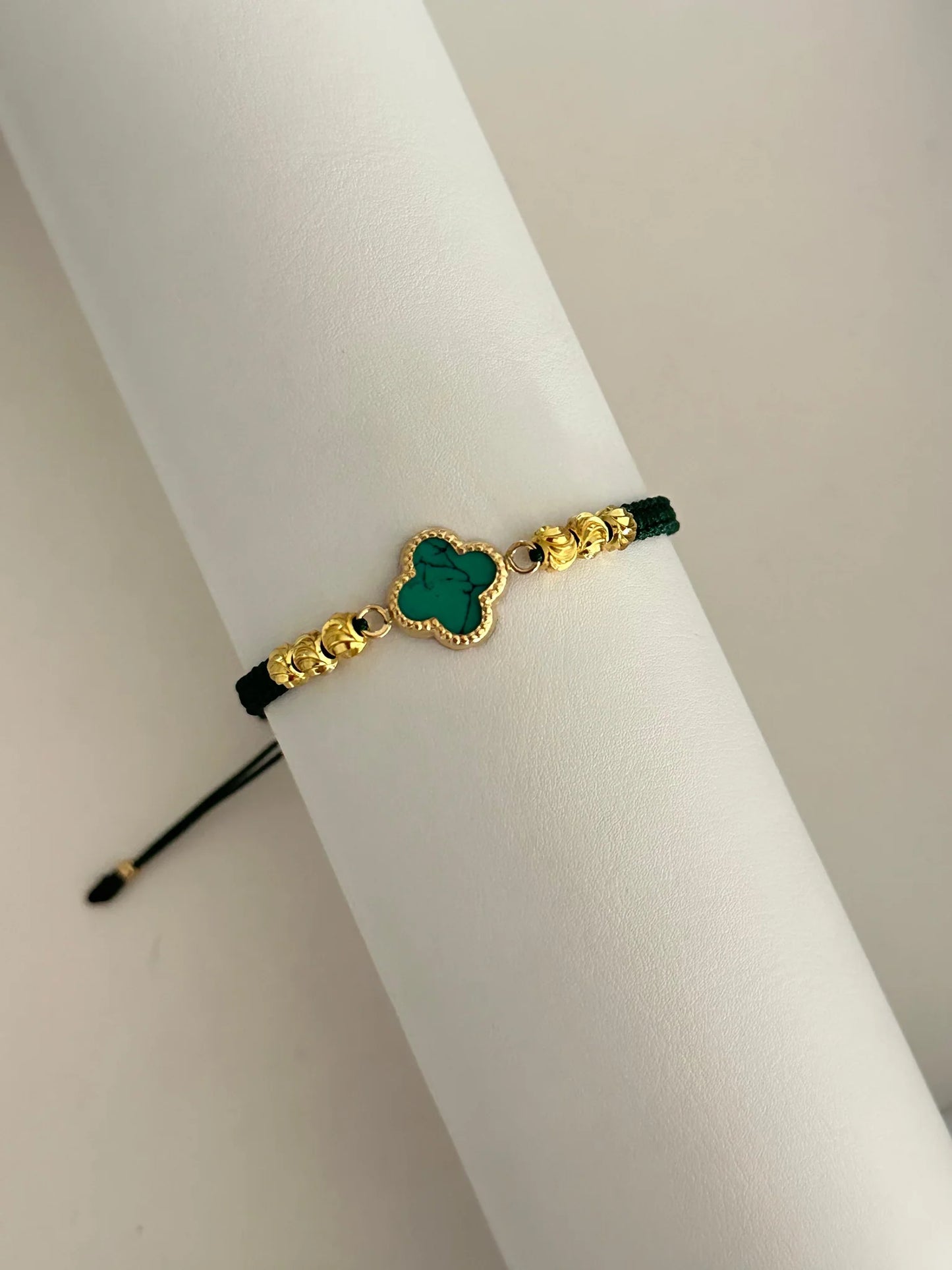 Pulsera Trébol Verde 5mm