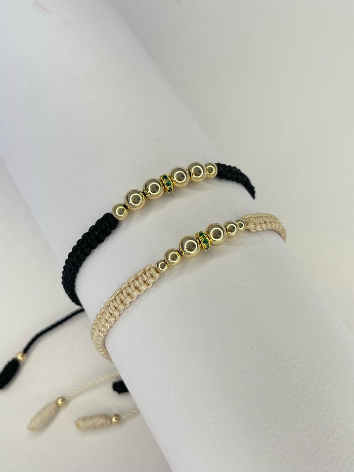 Pulseras pareja 5mm con circon