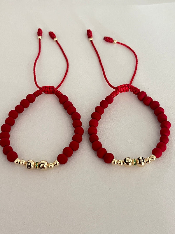 Pulseras para parejas inicial y neopreno
