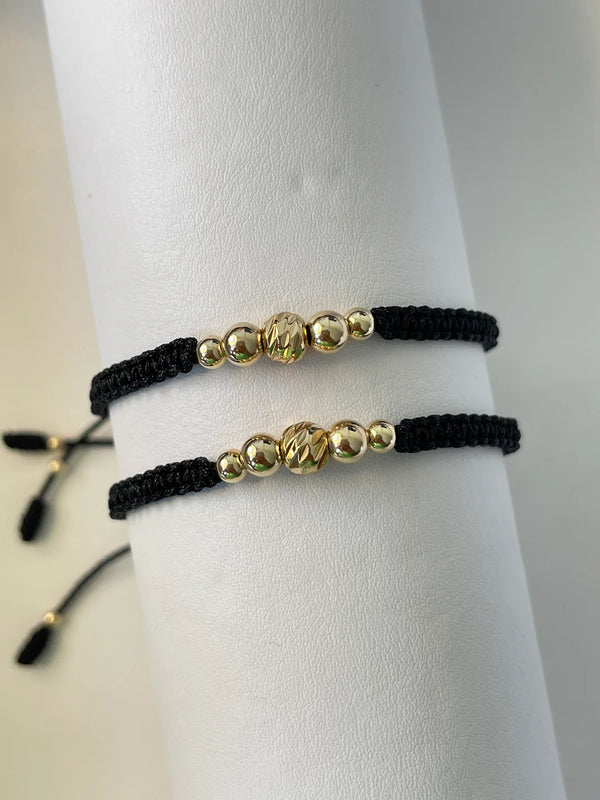 Pulseras pareja con diamantado