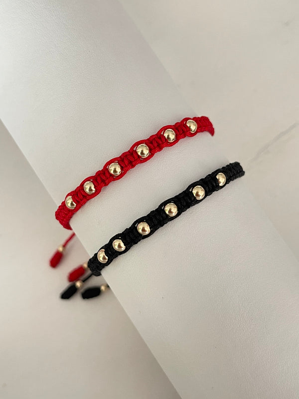 Pulseras parejas 4mm tejida