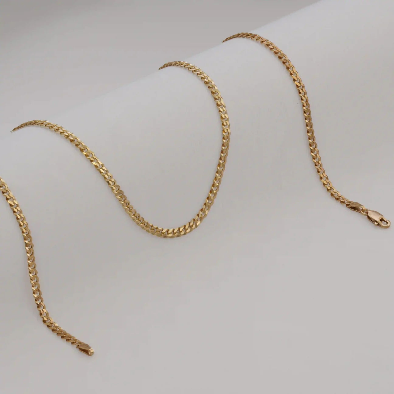 Cadena Cubana Diamantada IT 3.1mm 65cm
