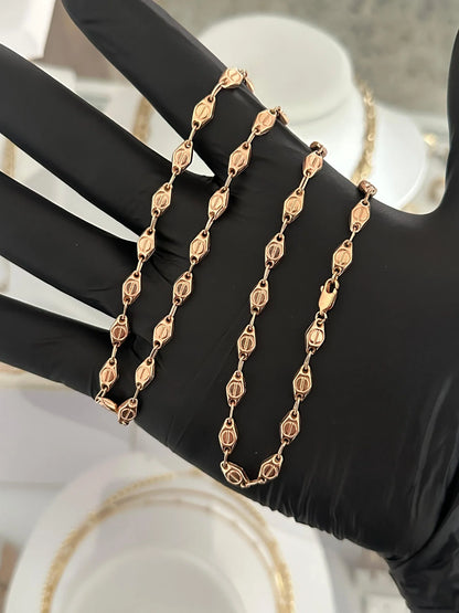 Cadena Carter Rosa Exclusive 60cm