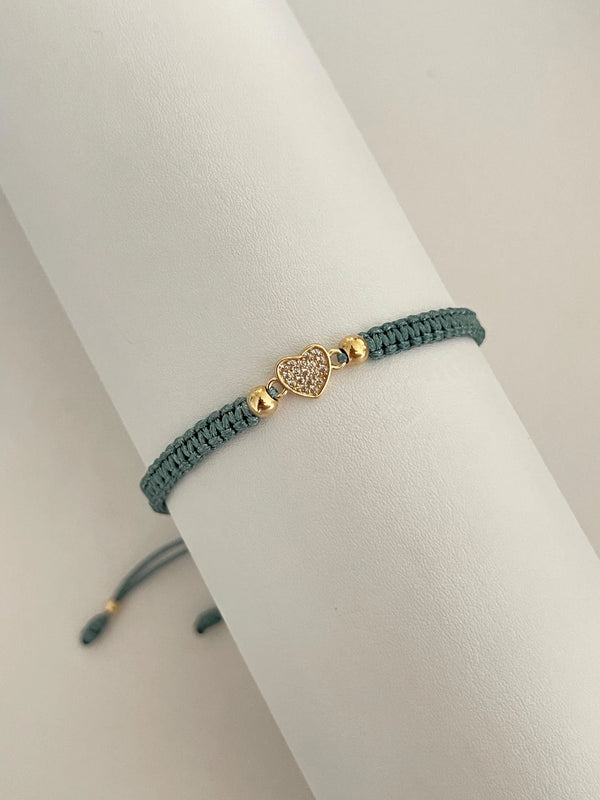 Pulsera corazón circonia (4mm)