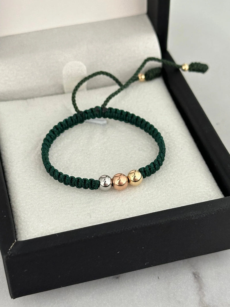 Pulsera de bebé 3 oros 5mm