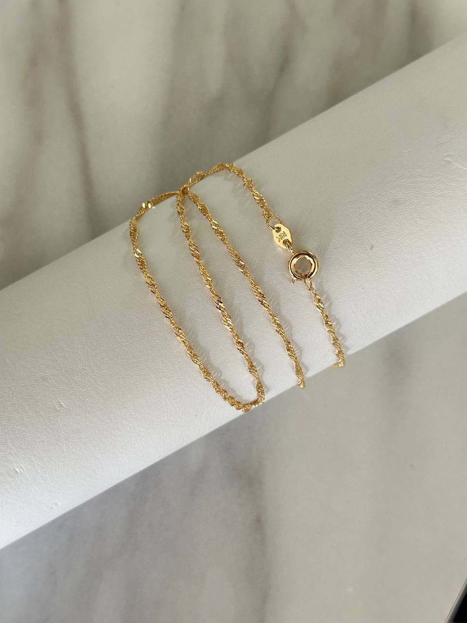 Cadena Singapur 1mm 40cm Exclusive