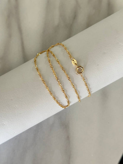 Cadena Singapur 1mm 40cm Exclusive