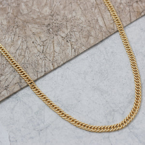 Cadena Cubana Continua 4mm (65cms)