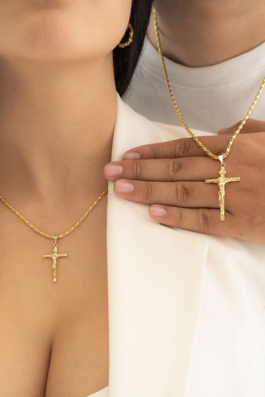 Cadena Caracol Gruesa 65 Cm + Dije Madero Pequeño