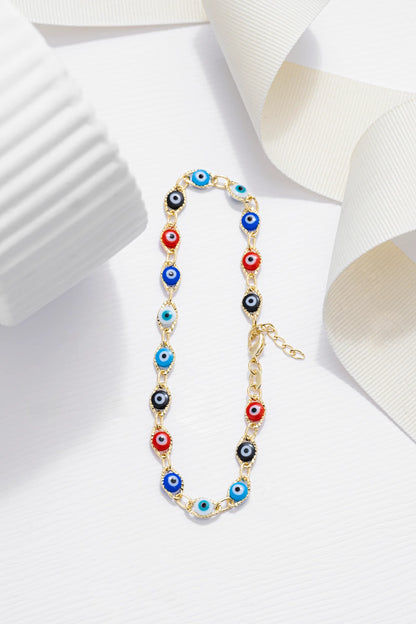 Tobillera Ojo Turco Multicolor 23 cms + Extensor