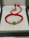 Pulsera de bebé San Benito pequeña 4mm premium