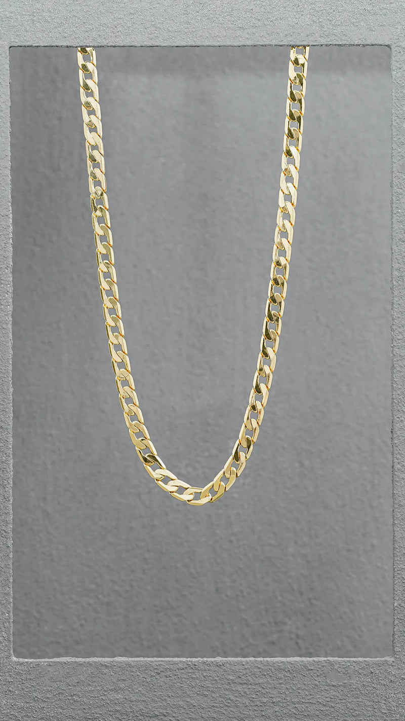 Cadena Cubana Semigruesa 5mm (65cm)