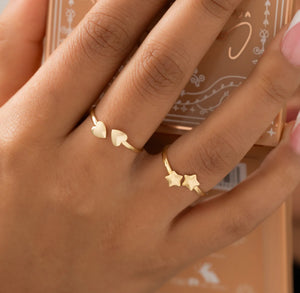 Anillo Corazones Ajustable