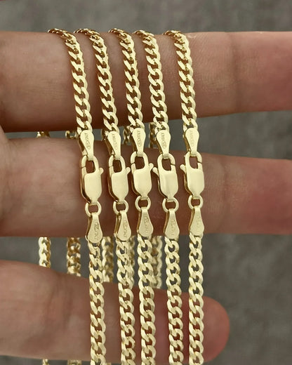 Cadena Cubana Diamantada IT 3.1mm 65cm