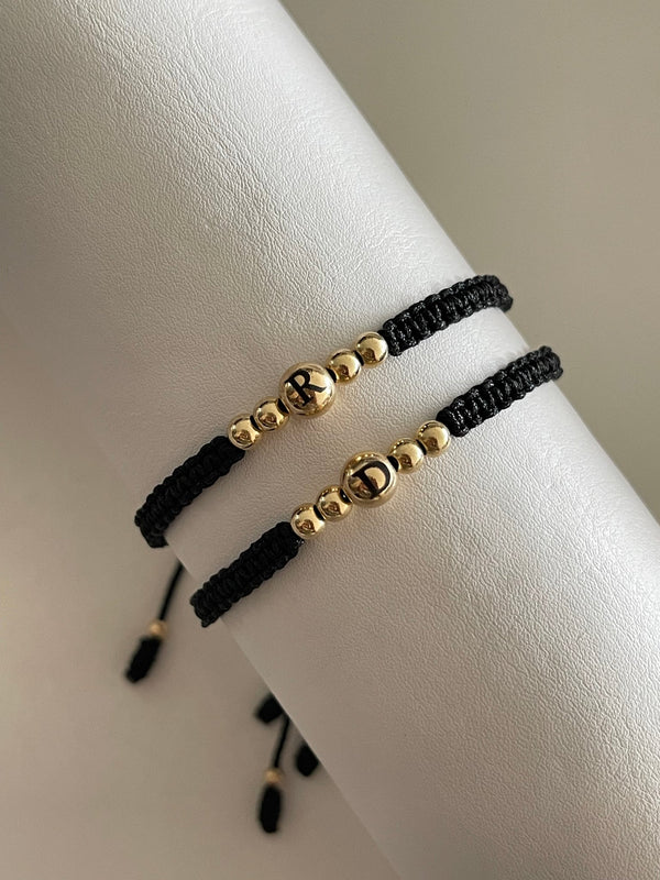 Pulsera Pareja con iniciales 4mm