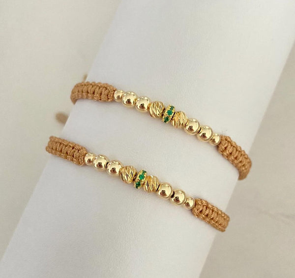 Pulseras pareja Circon