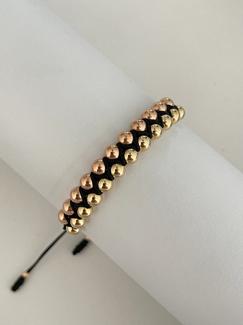 Pulsera Entrelazada dos oros